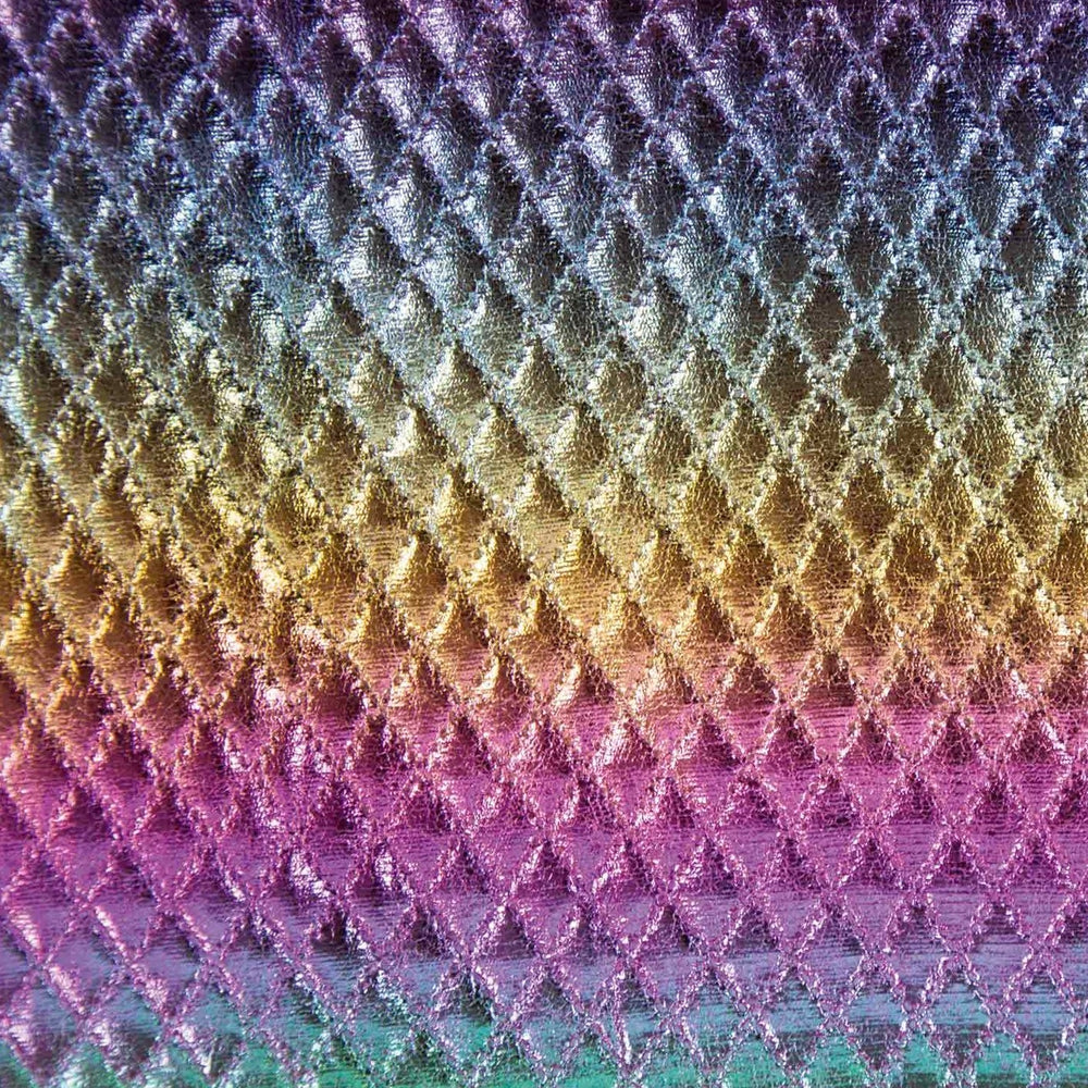 Holografische stof regenboogkleur, Katia Fabrics