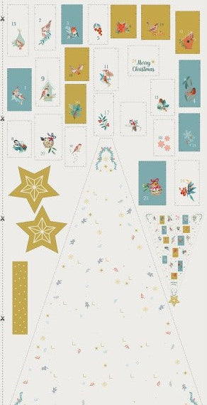 paneel om je eigen advent kalender te naaien
