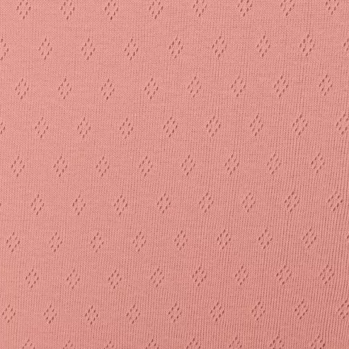 
                  
                    Pointelle jersey, oud roze
                  
                