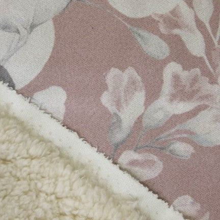 Teddystof met suede print, joplin make-up, Katia Fabrics