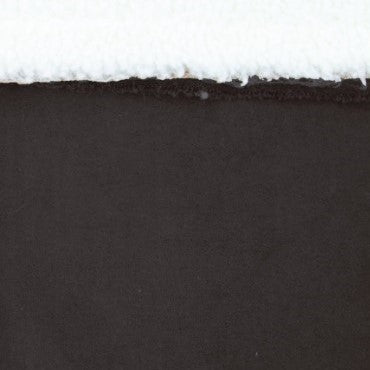 Suede teddy stof, zwart, Katia Fabrics